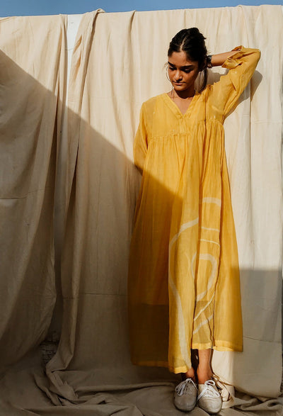 Arazi Dress Sunny Yellow Fashion Nirjara