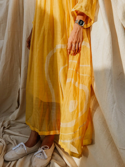 Arazi Dress Sunny Yellow Fashion Nirjara
