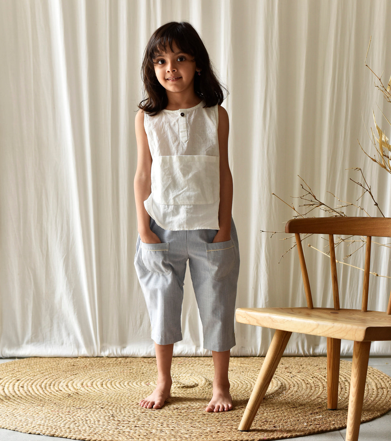 Ash Stripes pants Fashion Khara Kapas Kids