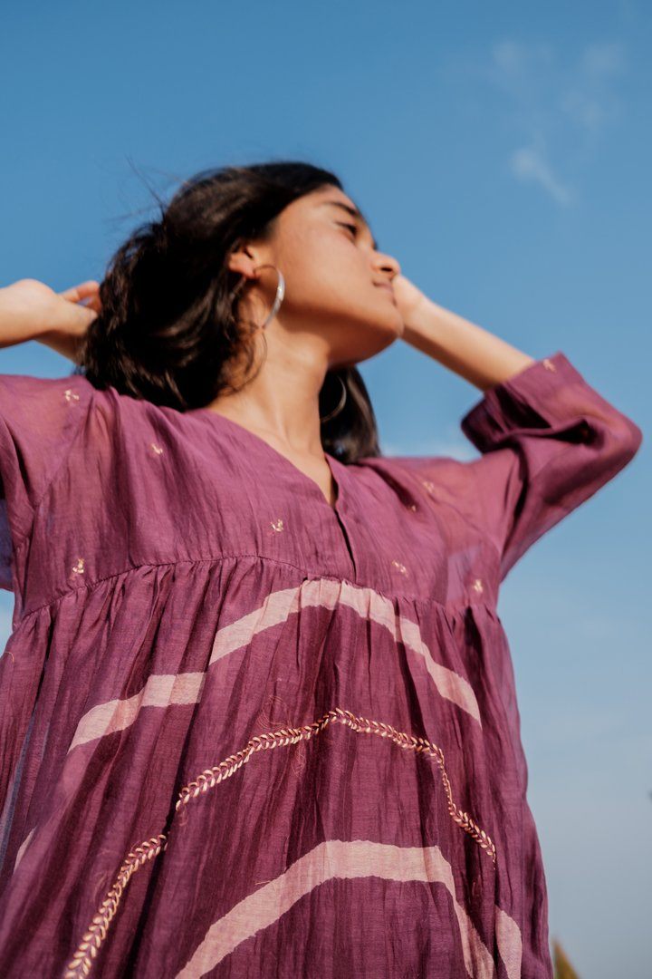 Aubergine Arazi Dress Fashion Nirjara