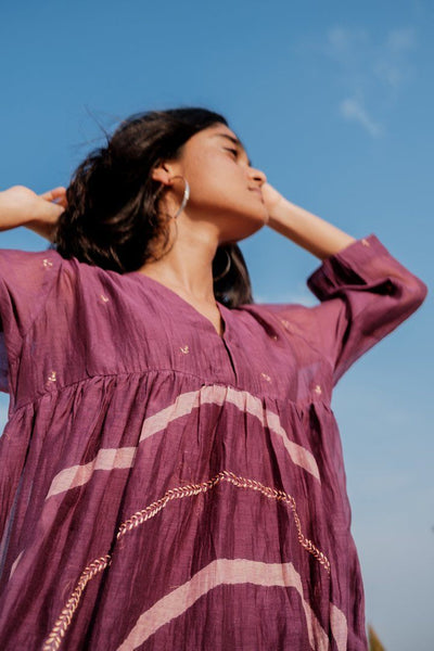Aubergine Arazi Dress Fashion Nirjara