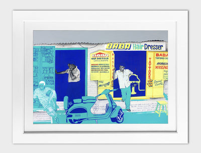 Baba Hairdresser Print Art Zoya Chaudhary 