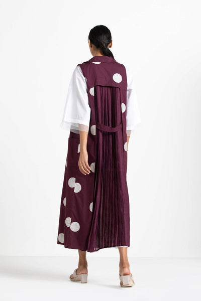 Back Pleat Applique Polka Jacket Co-ord (White) Fashion THREE