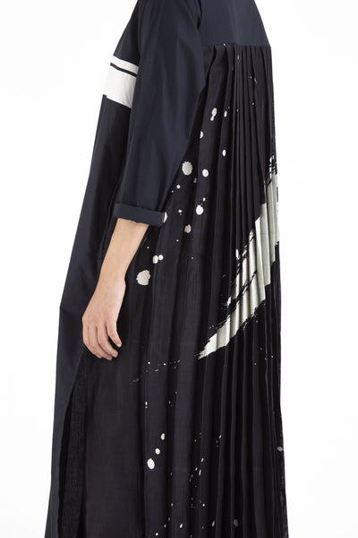 Back Pleat Jacket- Black Fashion THREE