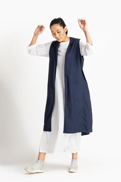 Back U Gather Jacket Navy Fashion THREE