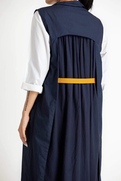 Back U Gather Jacket Navy Fashion THREE