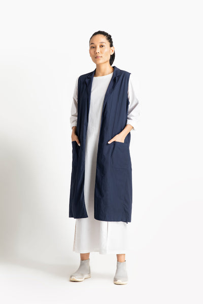 Back U Gather Jacket Navy Fashion THREE