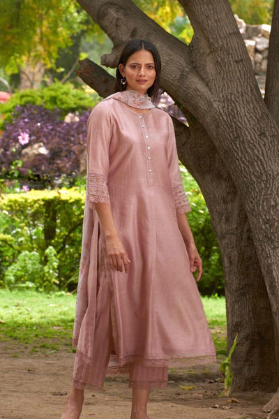 Bahaar Mauve Kurta Set Fashion Priti Prashant 
