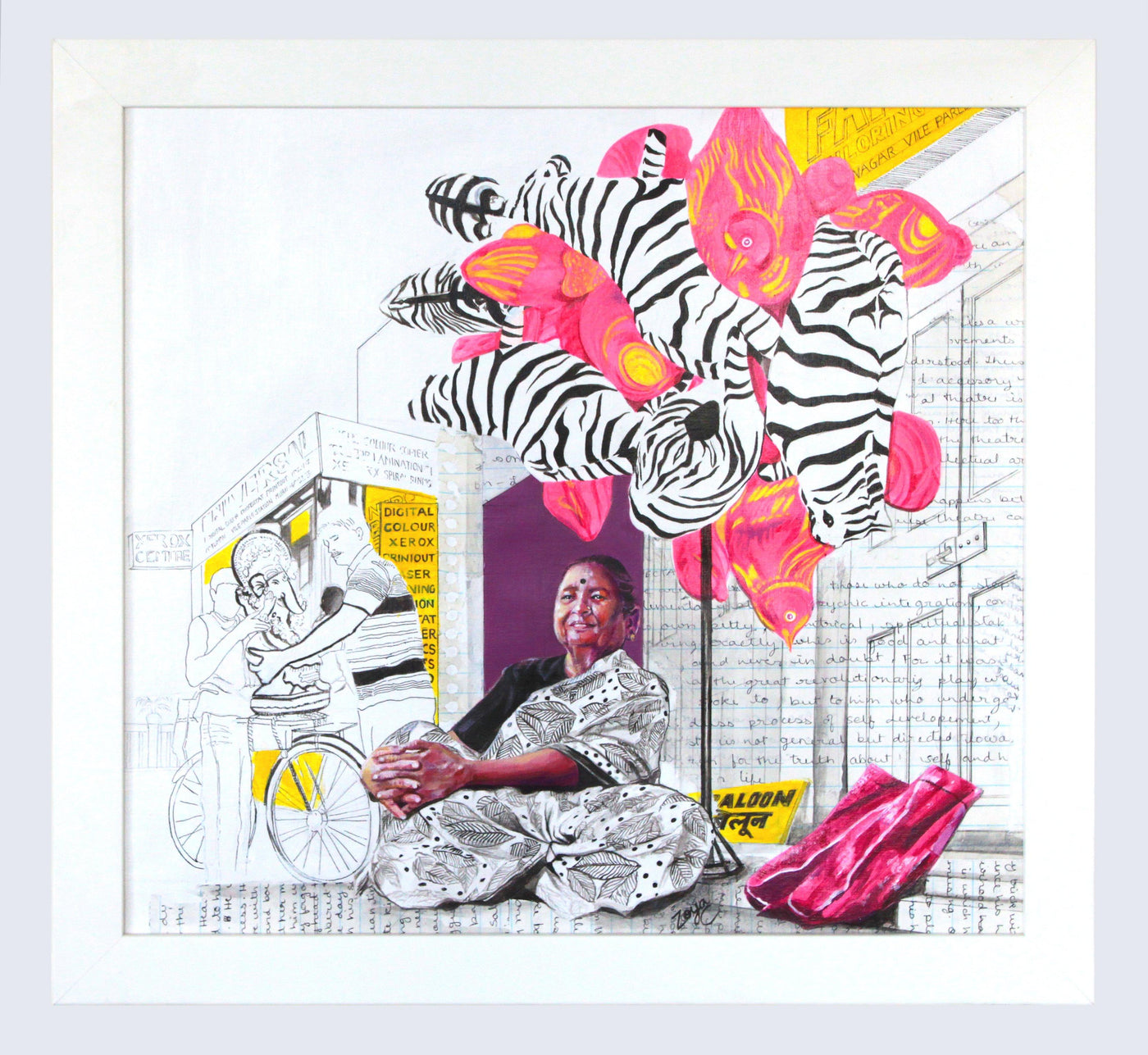 Balloonwali Ajji Print Art Zoya Chaudhary 
