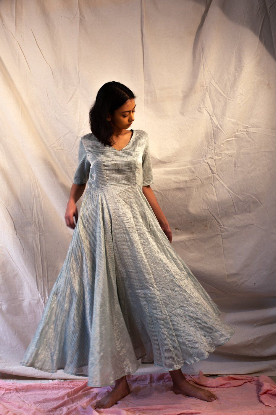 Banarasi Tissue Zari Circled Dress Fashion Juanita 