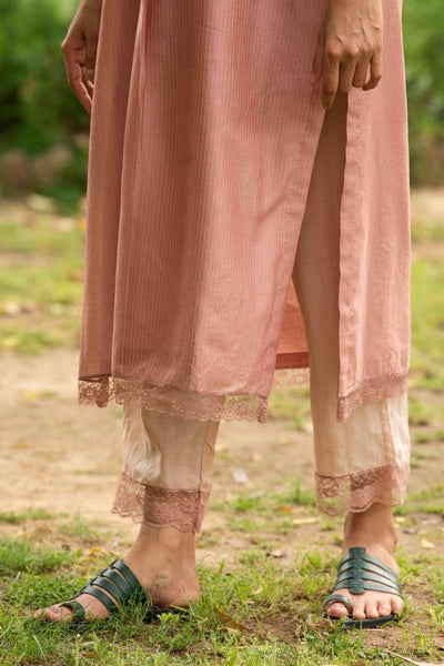 Basanti Biscuit colour Kurta Set Fashion Priti Prashant 