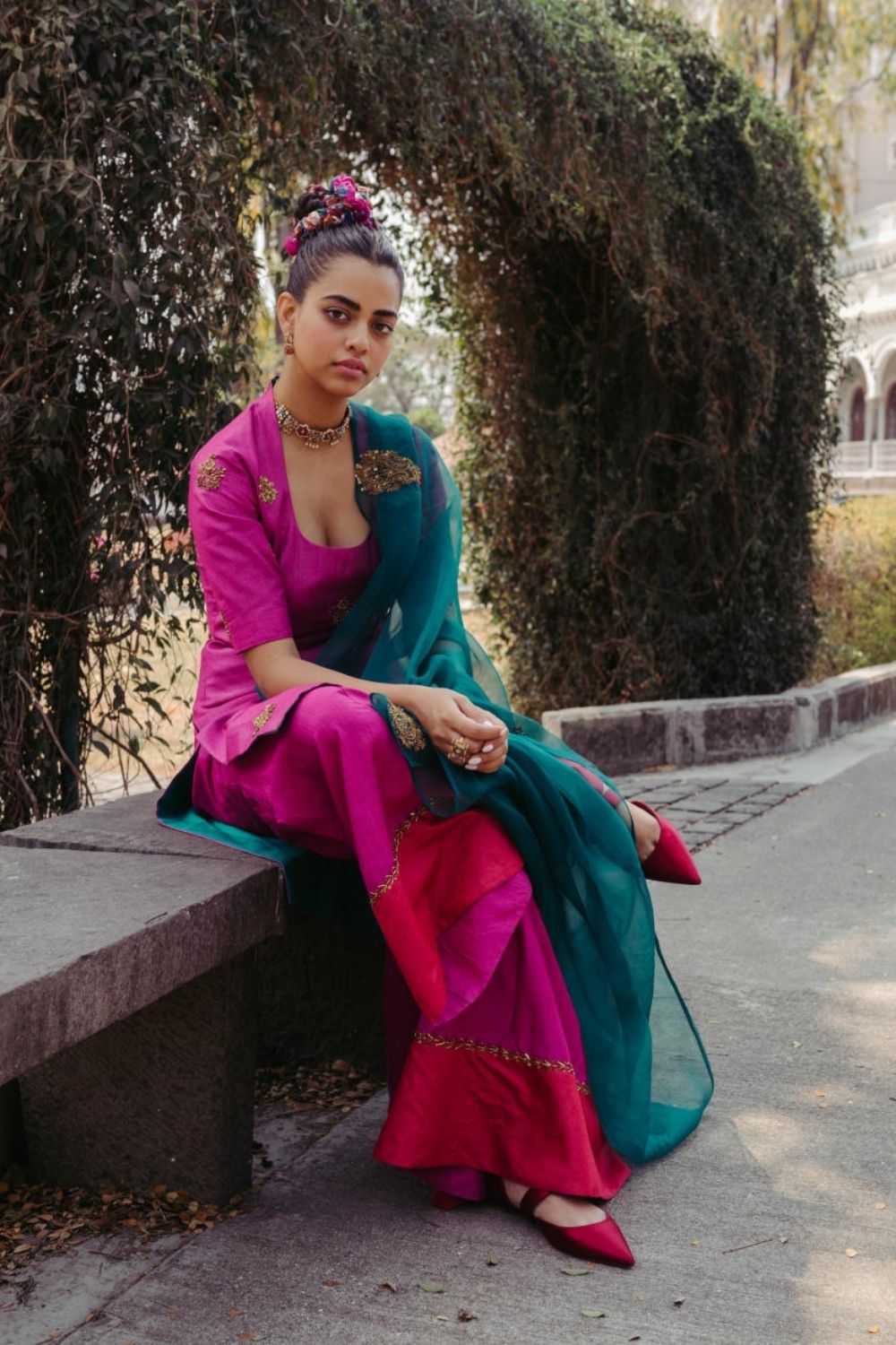 Begum Silk Kurta Set With Dupatta Fashion JodiLife