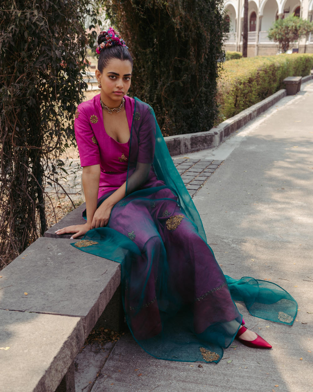 Begum Silk Kurta Set With Dupatta Fashion JodiLife