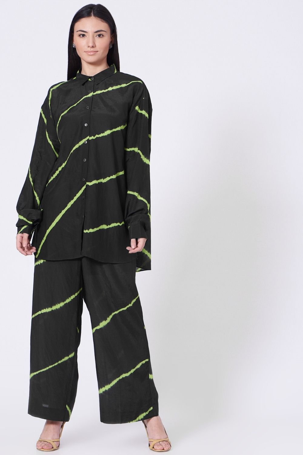BLACK AND NEON GREEN CO-ORD Fashion The Pot Plant