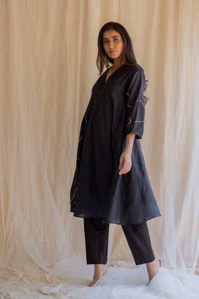 Black Maheem Kurta Set Fashion Nirjara