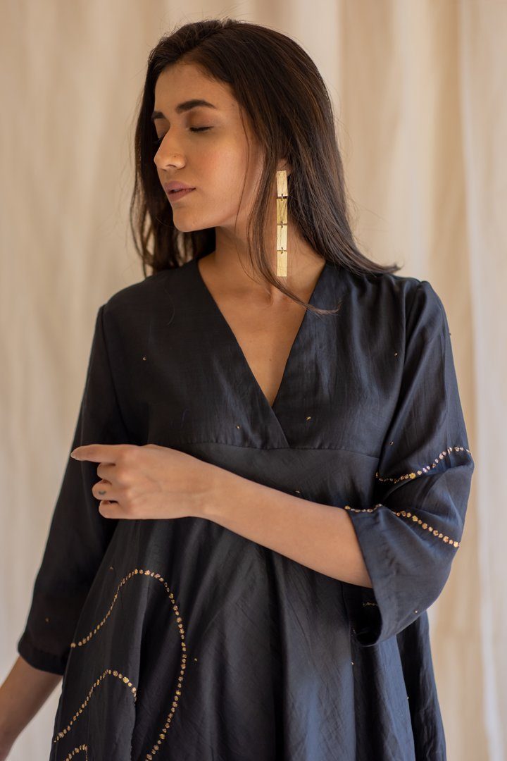 Black Maheem Kurta Set Fashion Nirjara