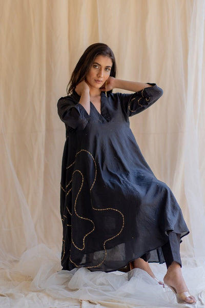 Black Maheem Kurta Set Fashion Nirjara