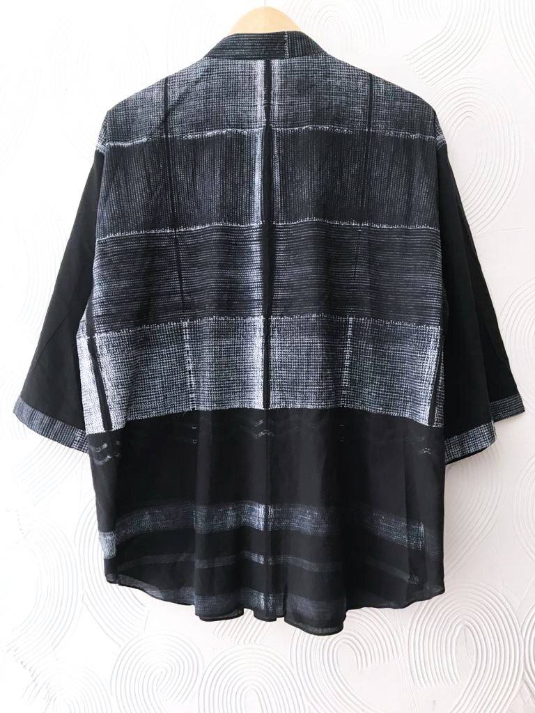 Black Shibori top Fashion The Pot Plant