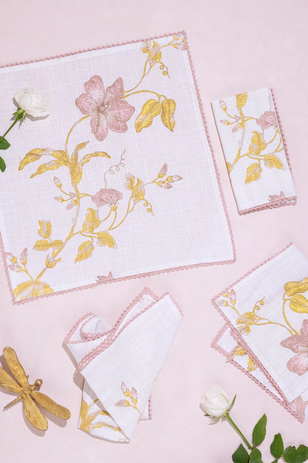 Bloom Dinner Napkins - Set of 4 Home Gado Living