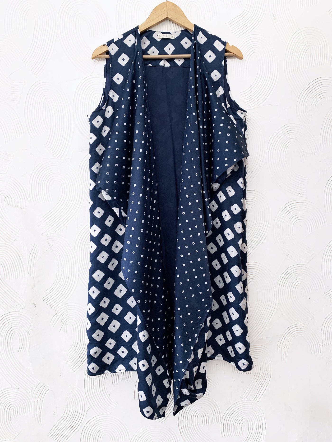Blue bandhani overlay Fashion The Pot Plant
