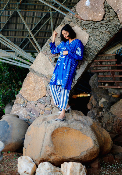 BLUE JAMAICA SET Fashion Yam