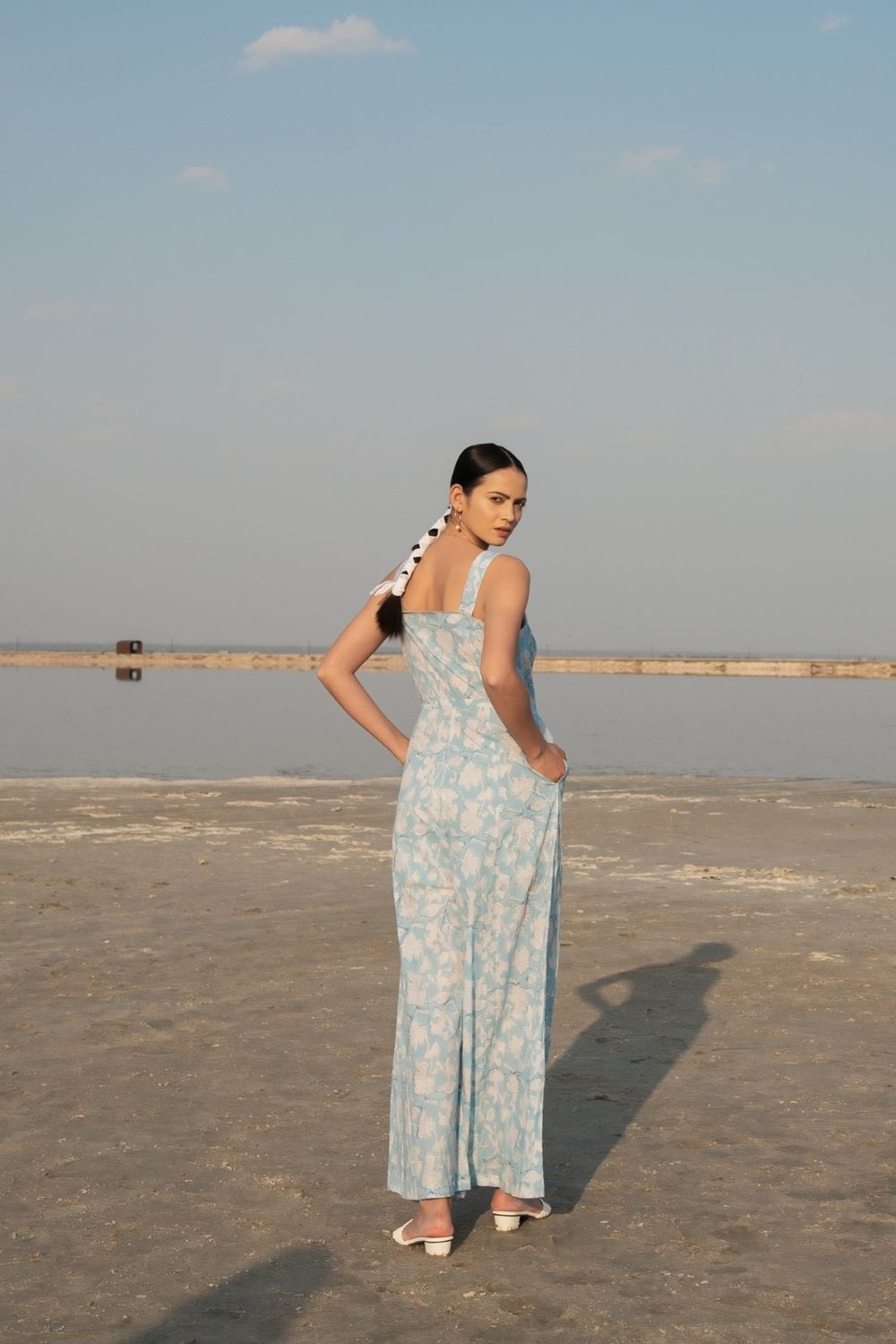 Blue Lilies Jumpsuit Fashion Marche