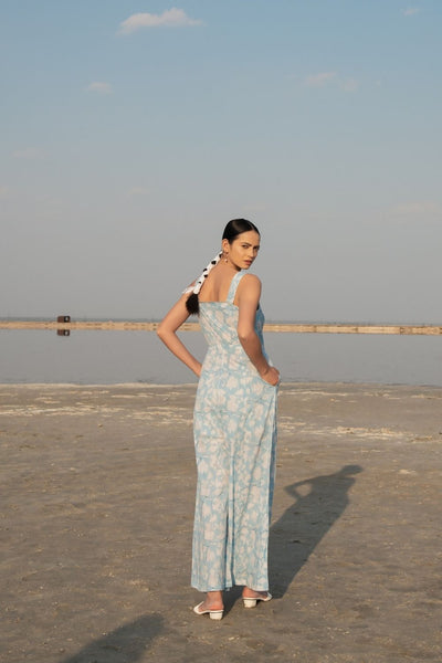 Blue Lilies Jumpsuit Fashion Marche