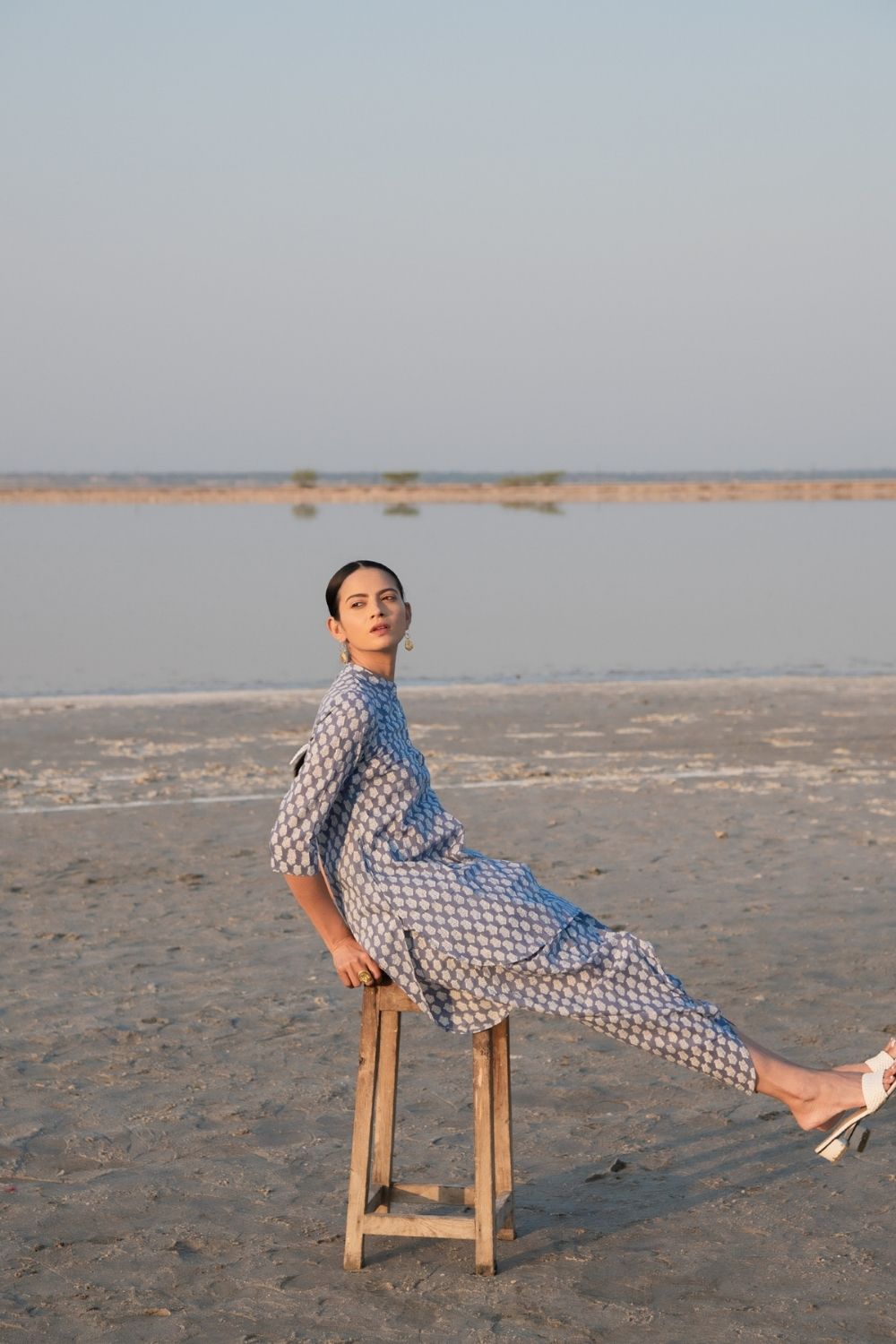 Blue Lotus Dhoti Co-Ord Set Fashion Marche