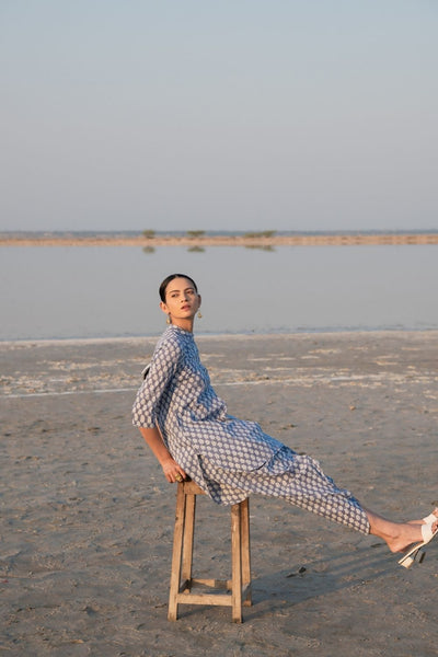 Blue Lotus Dhoti Co-Ord Set Fashion Marche