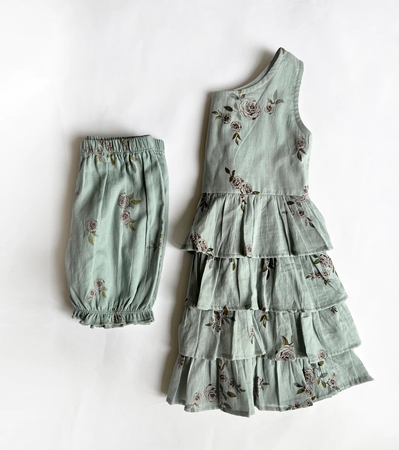 Blue Rose Frock Fashion Khara Kapas Kids
