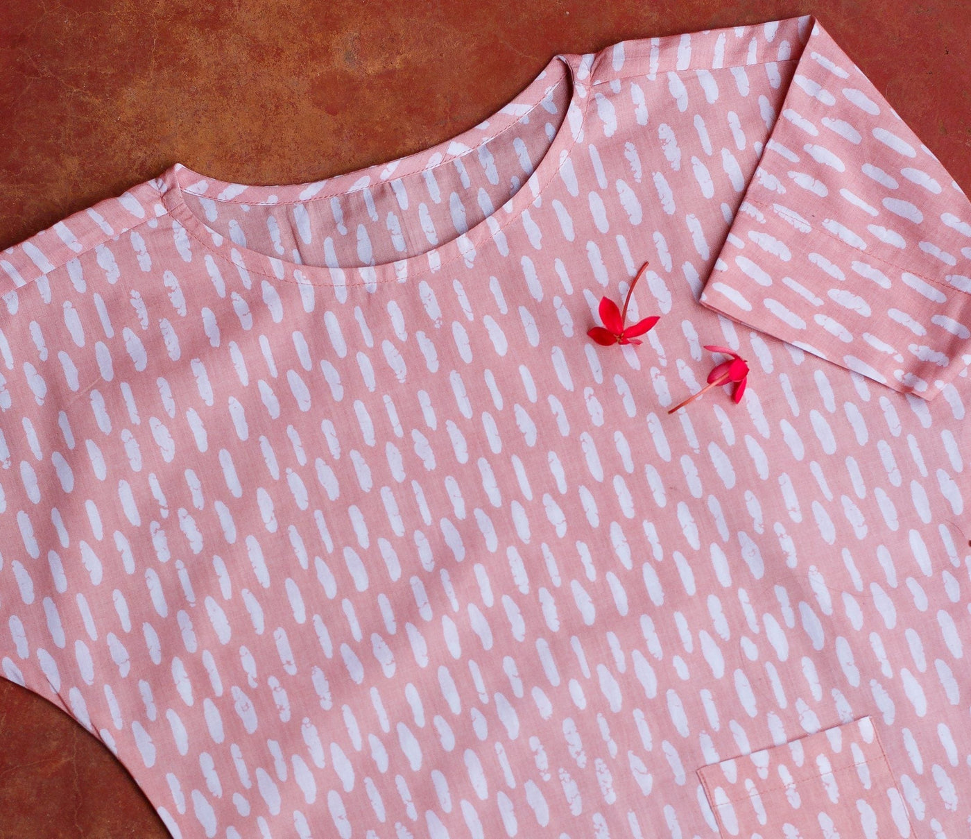Blush Crayon Organic Cotton Kimono Dress Kids Ensō by Myoho - Kids 