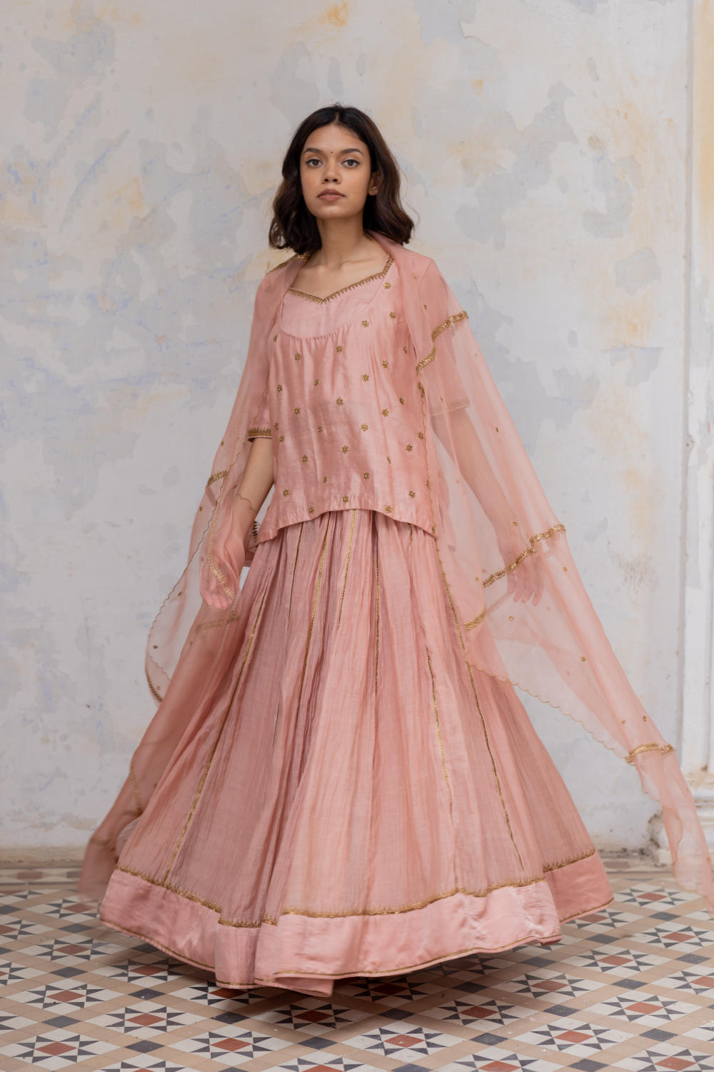 Blush Gauhar Odhani Fashion Nirjara