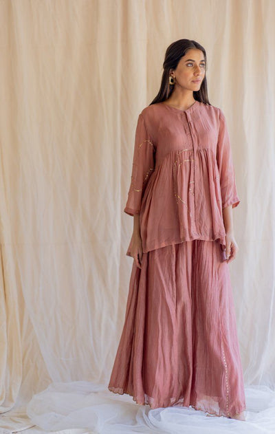 Blush Nayab Gharara Set Fashion Nirjara