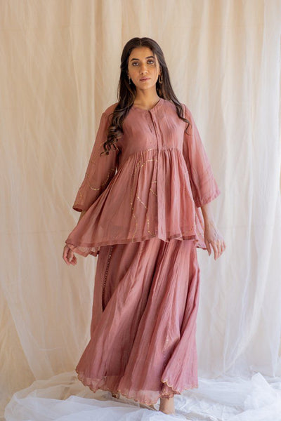 Blush Nayab Gharara Set Fashion Nirjara