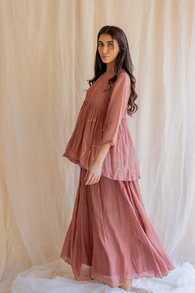 Blush Nayab Gharara Set Fashion Nirjara
