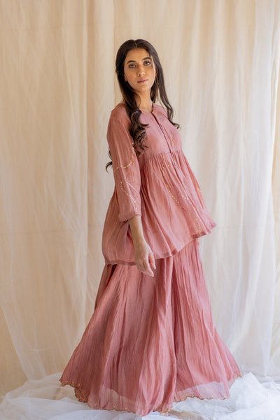 Blush Nayab Gharara Set Fashion Nirjara