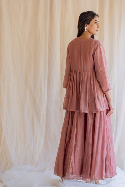 Blush Nayab Gharara Set Fashion Nirjara