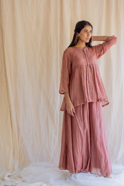 Blush Nayab Gharara Set Fashion Nirjara