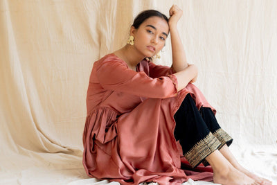 Blush Red Taar Kurta Fashion Nirjara