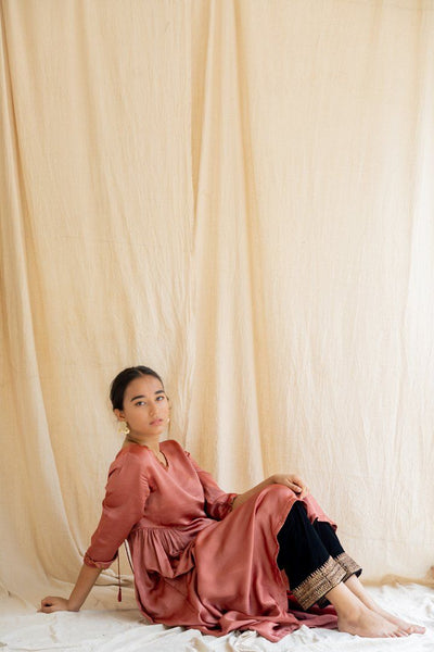 Blush Red Taar Kurta Fashion Nirjara