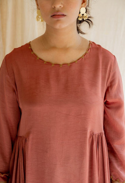 Blush Red Taar Kurta Fashion Nirjara
