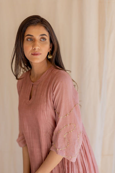 Blush Shabnam Kurta and Izaar Set Fashion Nirjara
