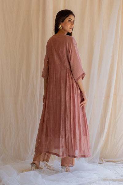 Blush Shabnam Kurta and Izaar Set Fashion Nirjara