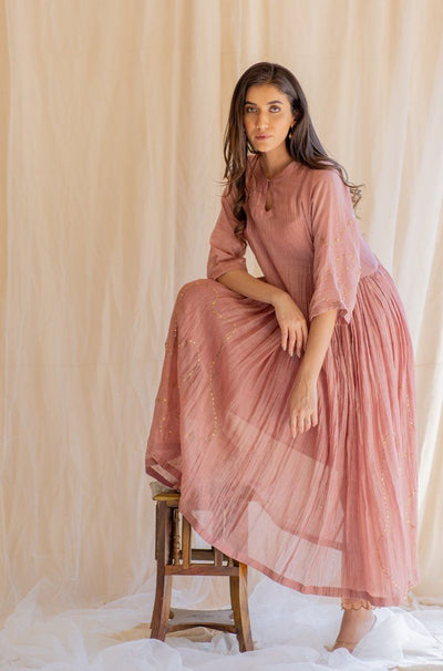 Blush Shabnam Kurta and Izaar Set Fashion Nirjara