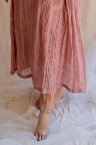 Blush Shabnam Kurta and Izaar Set Fashion Nirjara