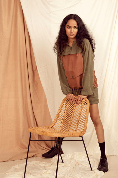 BOMBAY OVERSIZED PULLOVER Jacket Canvas & Weaves