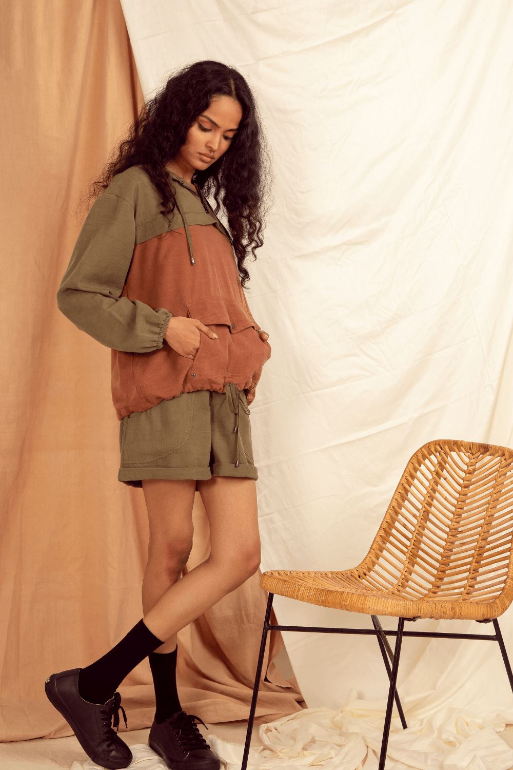BOMBAY OVERSIZED PULLOVER Jacket Canvas & Weaves