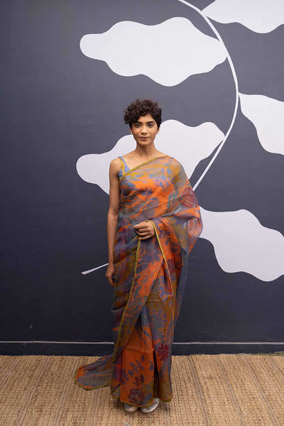BORNEO ORANGE SAREE Fashion Yam