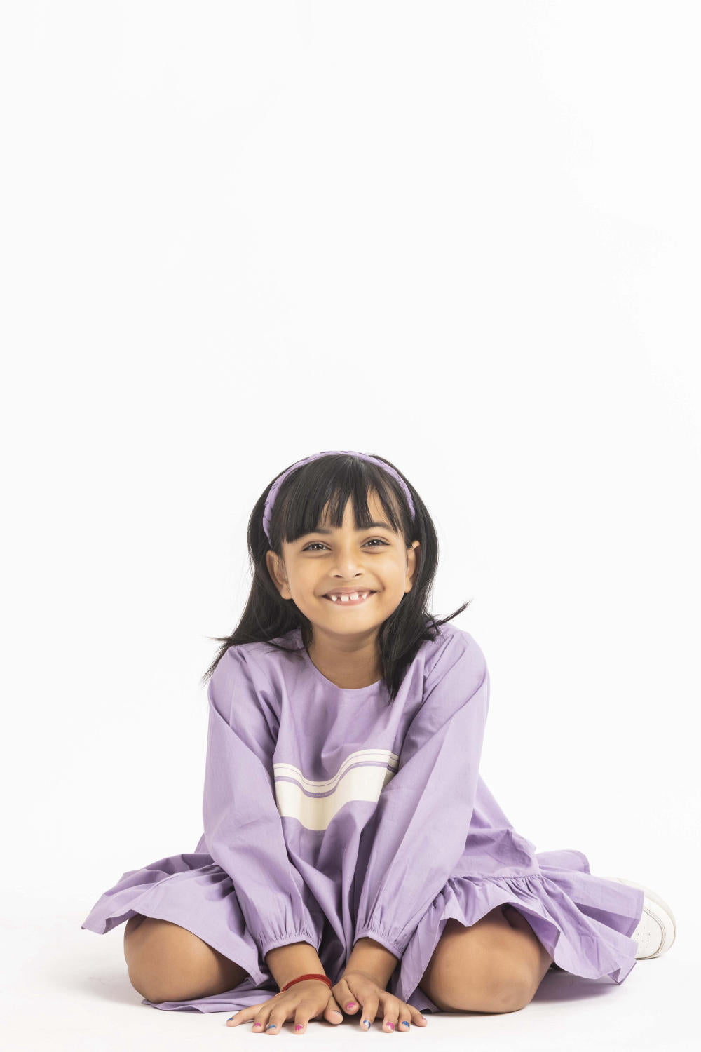 Bottom Frill Dress Lavender Kids THREE Kids 