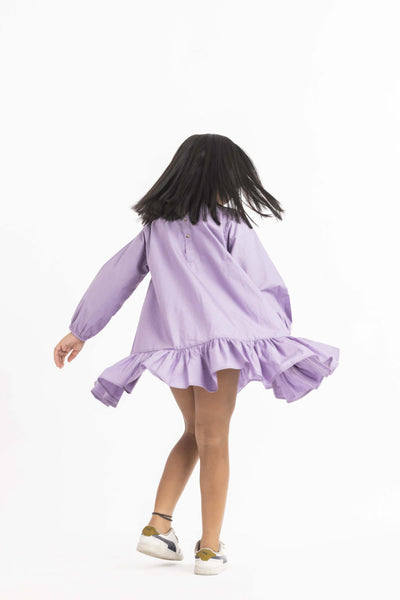 Bottom Frill Dress Lavender Kids THREE Kids 